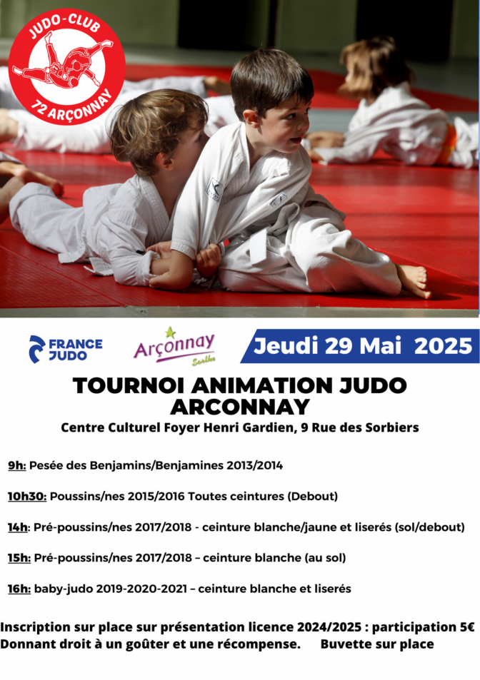 Image de l'actu 'Tournoi Animation Arçonnay Jeudi 29 MAI 2025'